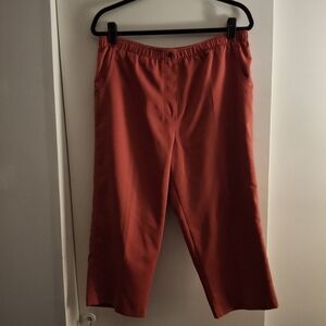 Alia Women's Rust Colored Cropped Pants